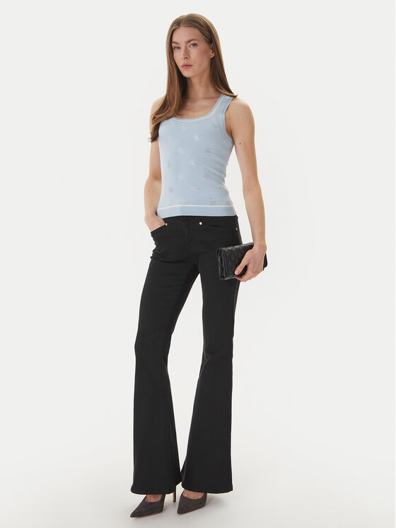 Guess Guess Sweter W6GR17 Z0604 Błękitny Regular Fit
