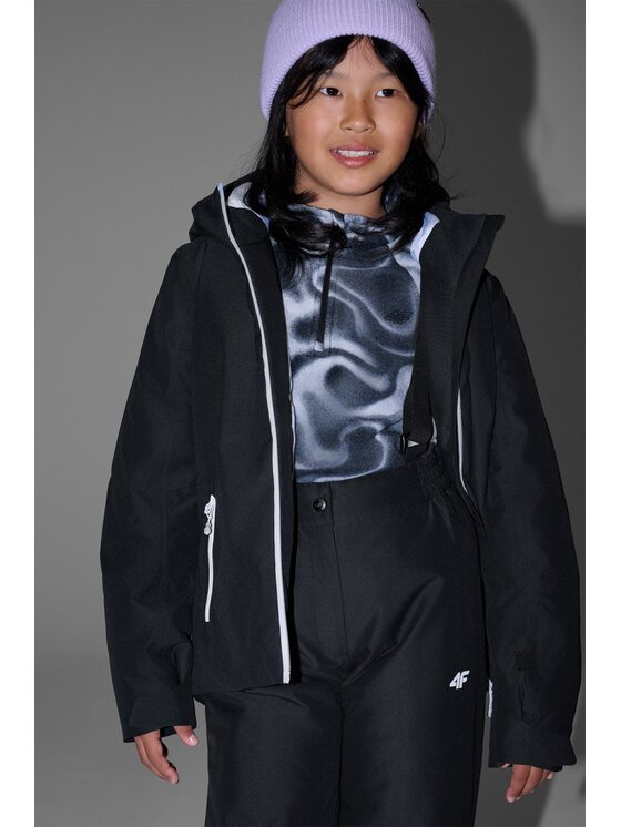 4F 4F Pantaloni da sci 4FJRAW25TFTRF1241-20S Nero Regular Fit