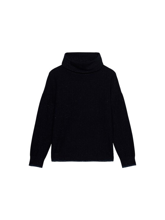 Oltre Oltre Sweter M506E001883N034 Niebieski Baggy Fit