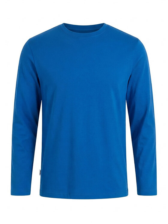 Ombre Ombre Longsleeve L173 Niebieski Regular Fit