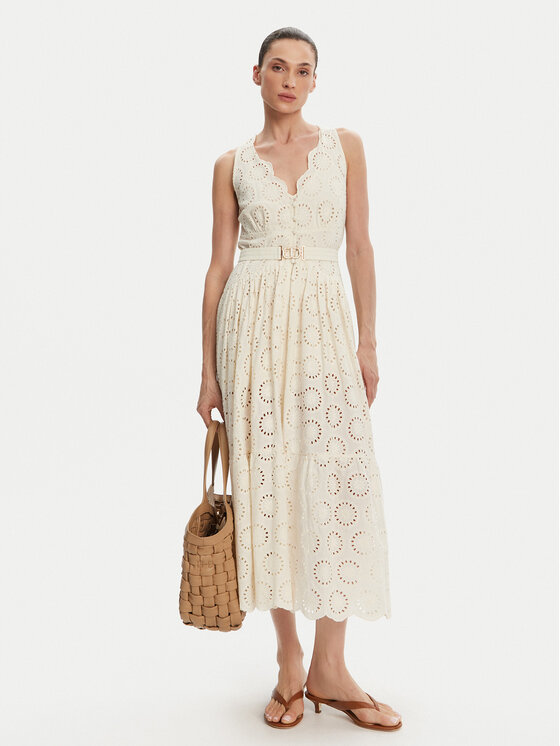 TWINSET TWINSET Vasaras kleita 251TT2360 Écru Regular Fit
