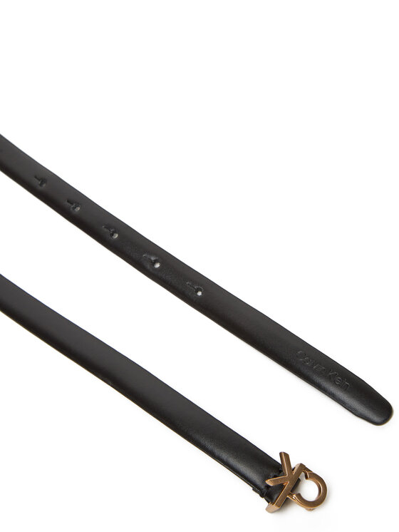 Calvin Klein Calvin Klein Ženski pas Ck Buckle Skinny Belt 15Mm LV04F7034G Črna