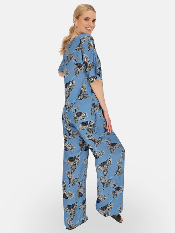 Potis & Verso Potis & Verso Bluzka Adel Niebieski Relaxed Fit