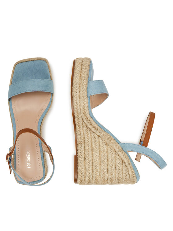 DeeZee DeeZee Espadrilles LWSB42-2 Kék