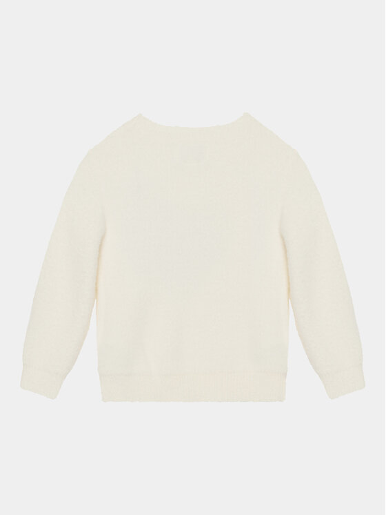Guess Guess Sweter K3BR02 Z2YA0 Écru Relaxed Fit