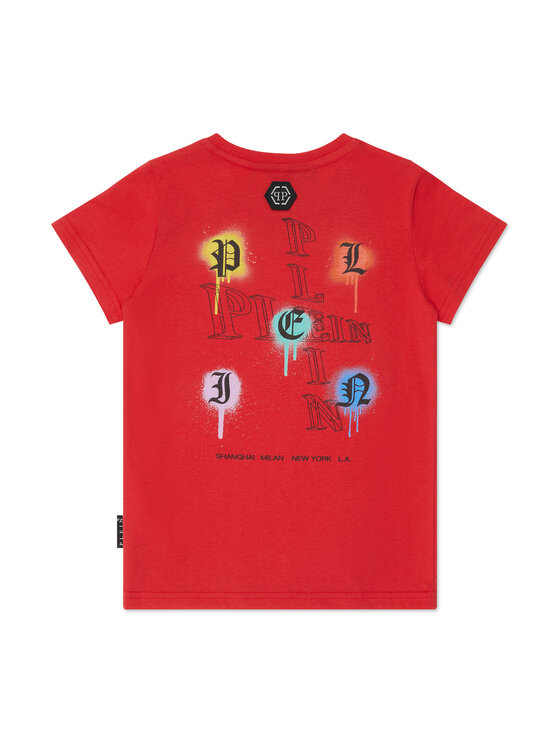PHILIPP PLEIN PHILIPP PLEIN T-Shirt 27609 Czerwony Regular Fit
