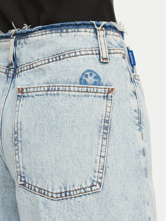 HUGO HUGO Jeans Leni 50557022 Hellblau Loose Fit