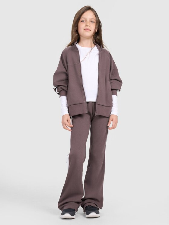 4F 4F Pantaloni da tuta 4FJRAW25TTROF1599-51S Viola Authentic Slim Fit