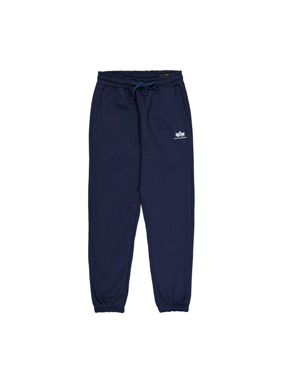 Alpha Industries Spodnie dresowe 156370 Granatowy Regular Fit