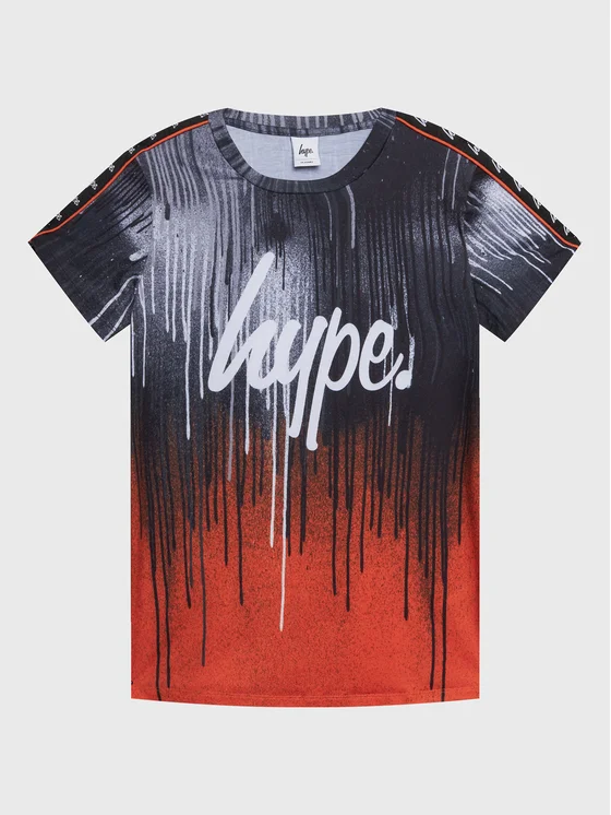 HYPE T-Shirt ZVLR-024 Schwarz Regular Fit