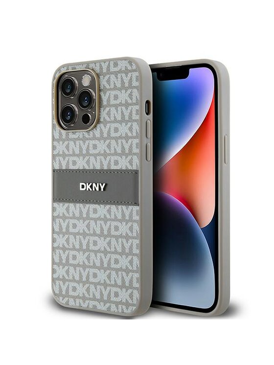Etui na telefon DKNY, Beżowe, Apple iPhone 14 Pro