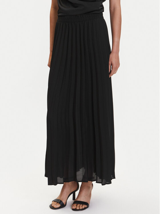 ONLY ONLY Πλισέ φούστα Ronja 15328314 Μαύρο Regular Fit