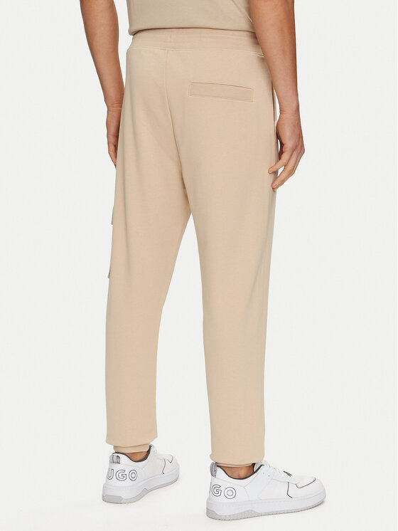 HUGO Hugo Spodnie dresowe Dwellrom_Gel 50528176 Beżowy Relaxed Fit