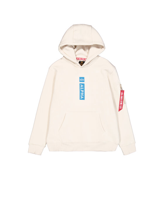 Alpha Industries Alpha Industries Bluza Alpha Puff Print Hoodie Beżowy Regular Fit