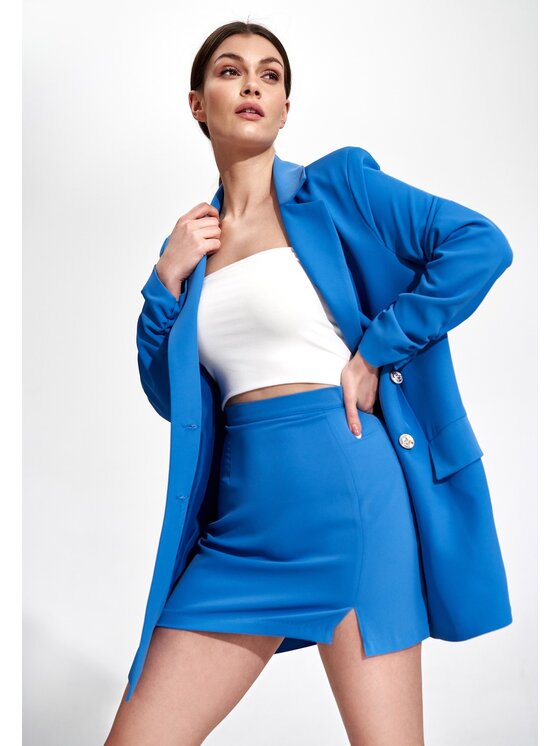 FIGL FIGL Spódnica mini M866 Niebieski Bodycon Fit