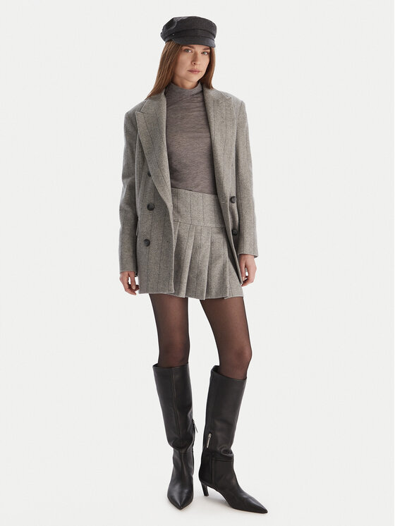 MAX&Co. MAX&Co. Мини пола Canto 2526106064200 Сив Regular Fit