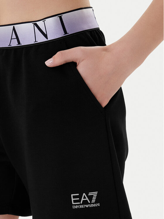 EA7 Emporio Armani EA7 Emporio Armani Sportovní kraťasy 7W001153 AF12501 UC001 Černá Regular Fit
