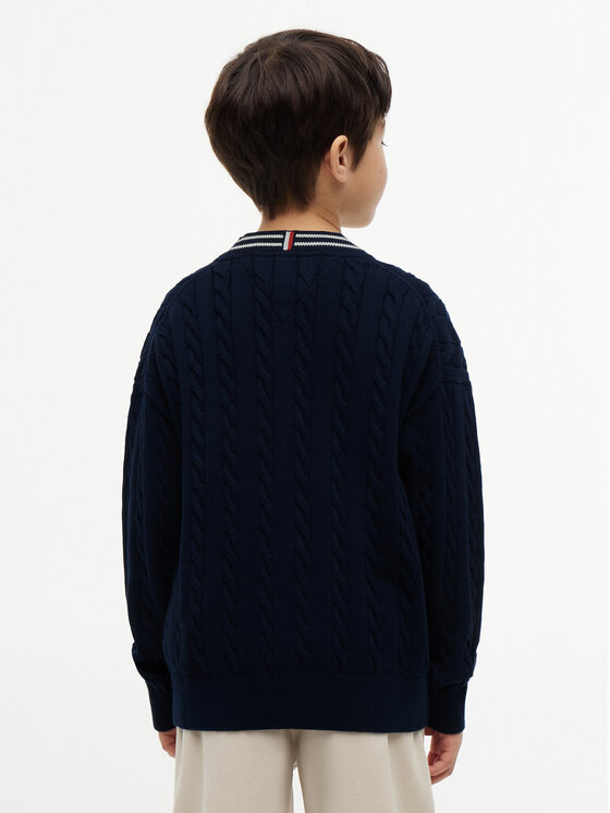 Tommy Hilfiger Tommy Hilfiger Кардиган KB0KB10491 Тъмносин Regular Fit