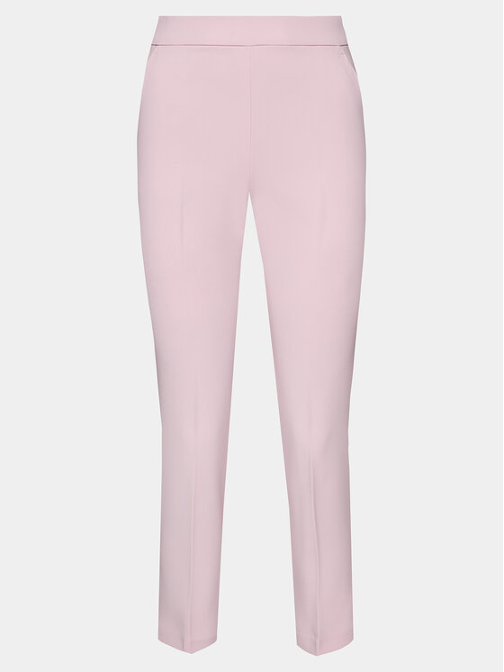 PINKO Pinko Hlače iz tkanine Parano 102861 7624 Roza Regular Fit