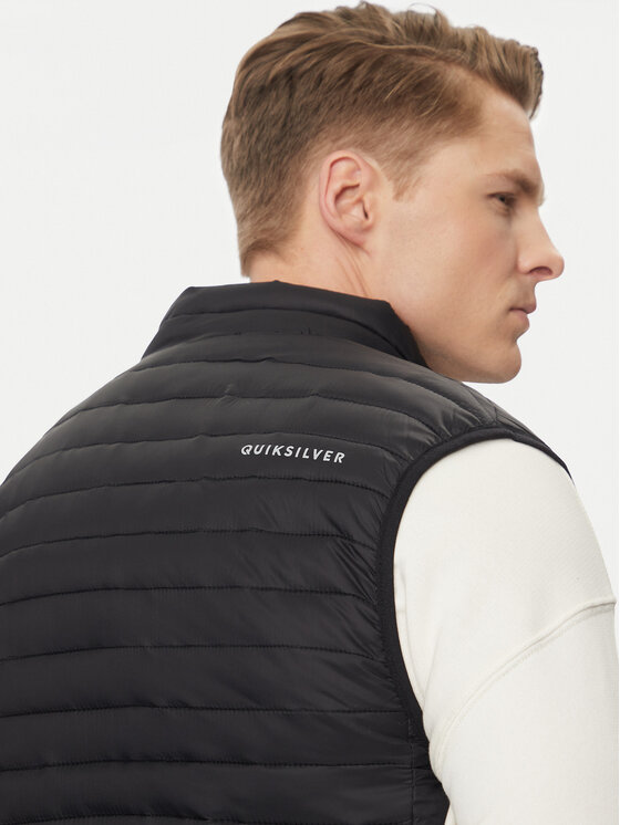 Quiksilver Quiksilver Елек Scalysleeveless Jckt EQYJK04009 Черен Regular Fit