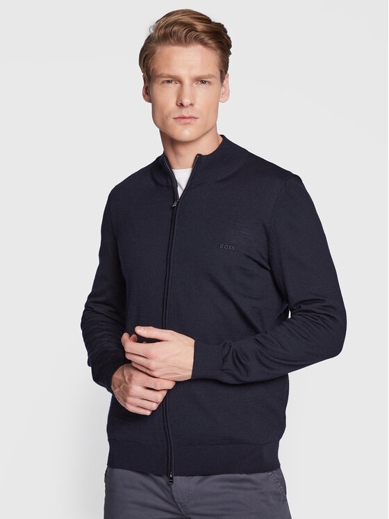 BOSS Boss Cardigan Balonso_L 50476347 Bleumarin Regular Fit