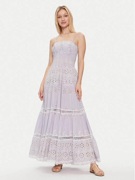 Iconique Iconique Rochie de vară Joy IC24-062 Albastru Regular Fit