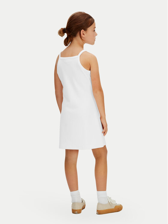 Calvin Klein Calvin Klein Sommerkleid Skater LVCKSJH08G Weiß Regular Fit