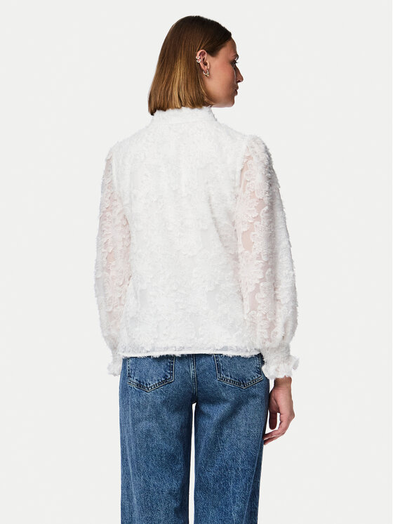 Pieces Pieces Marškiniai Pina 17154276 Balta Regular Fit