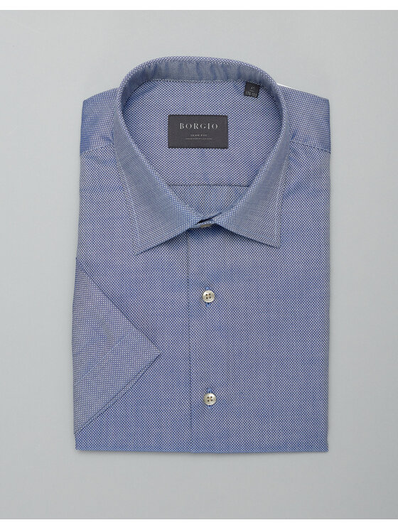 Borgio Borgio Koszula canosa Niebieski Slim Fit