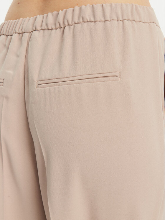 ONLY ONLY Kalhoty z materiálu Leila 15338347 Béžová Wide Leg