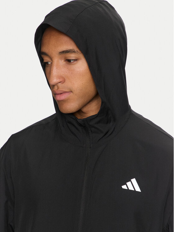 adidas adidas Bėgimo striukė Run It IL7230 Juoda Regular Fit