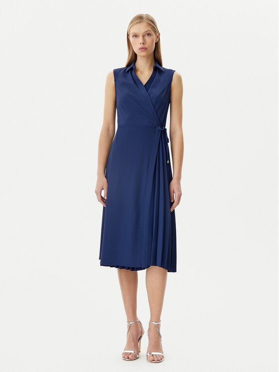 Rinascimento Rinascimento Rochie tip cămașă CFC0122479003 Bleumarin Regular Fit