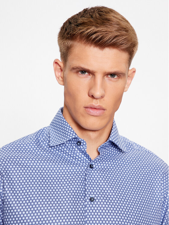 Eterna Eterna Camicia 4036/XD87 Blu Regular Fit