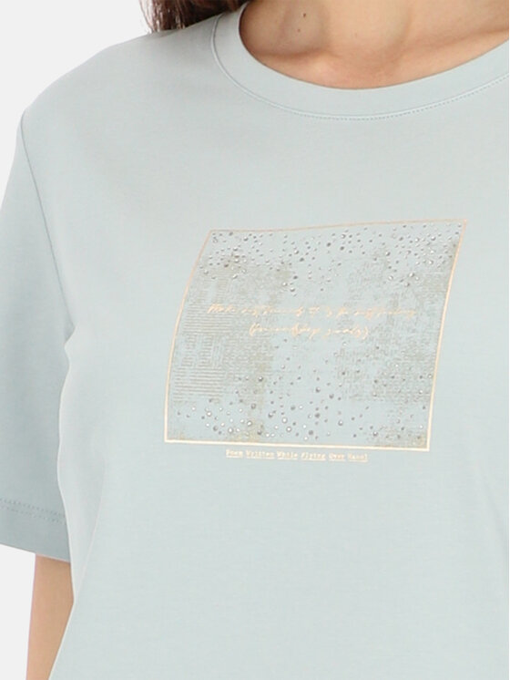 L’AF L’AF T-Shirt Nika Zielony jasny Regular Fit