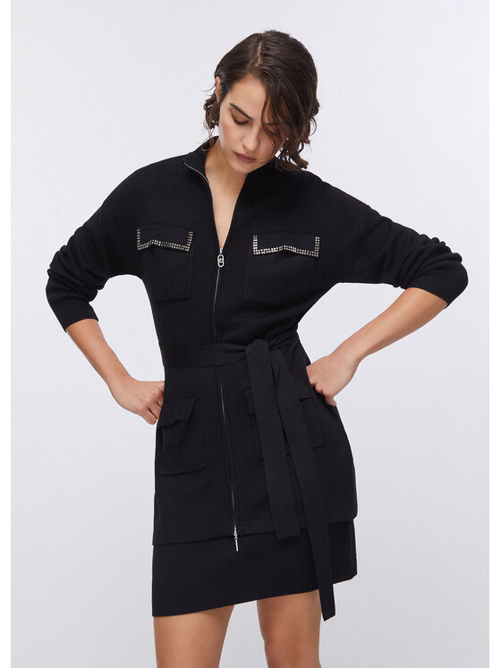 Liu Jo Liu Jo Kardigan TA6184MS59L22222 Czarny Regular Fit