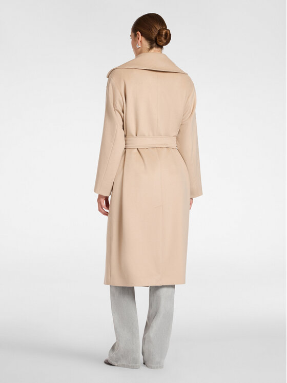 Elena Mirò Elena Mirò Cappotto invernale 0060P000023N0A2 Crema Regular Fit
