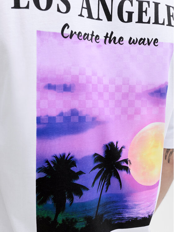 Jack & Jones Jack & Jones T-Shirt City Photoprint 12288353 Weiß Regular Fit