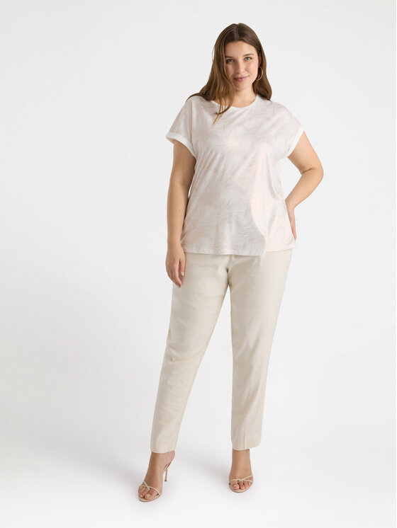 Fiorella Rubino Fiorella Rubino T-shirt G037L008633N011 Bianco Regular Fit