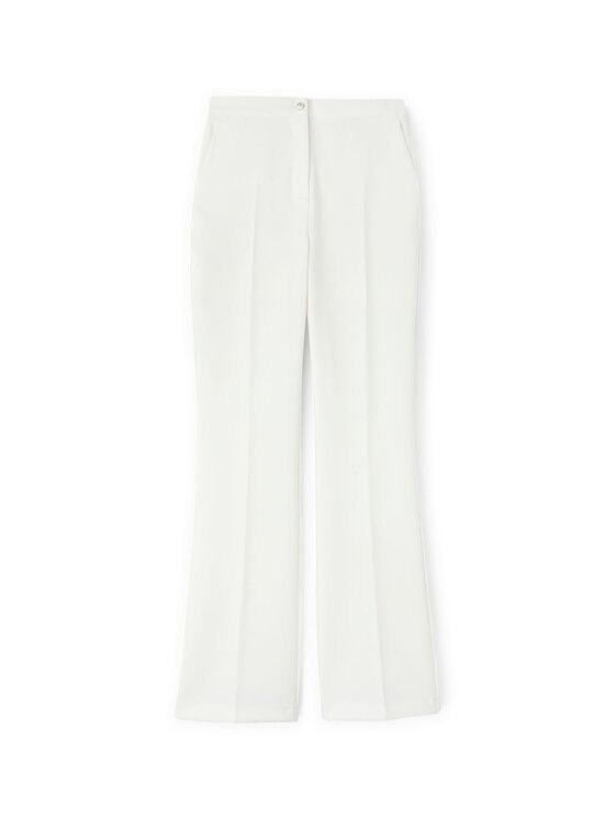 Motivi Motivi Pantaloni di tessuto P266Q003891N011 Bianco Over Fit