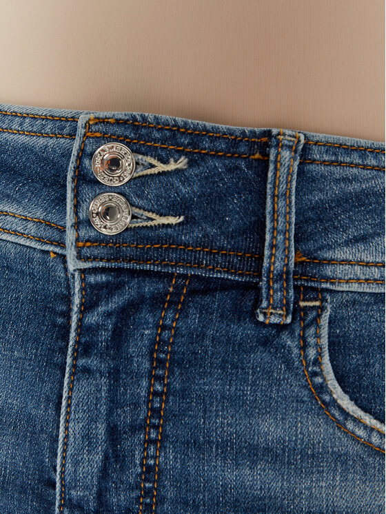 Guess Guess Jeansy W4BA34 D592C Granatowy Skinny Fit