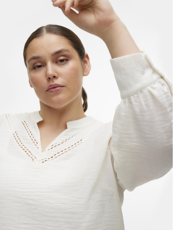 Vero Moda Curve Vero Moda Curve Halenka Chris 10301893 Bílá Regular Fit