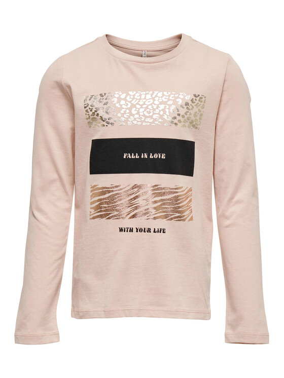 Kids ONLY Kids ONLY Majica Linsa 15279218 Ružičasta Regular Fit