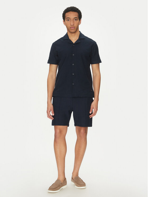 JOOP! JOOP! Bavlnené šortky 17 JJ-32Paco 30045554 Tmavomodrá Regular Fit