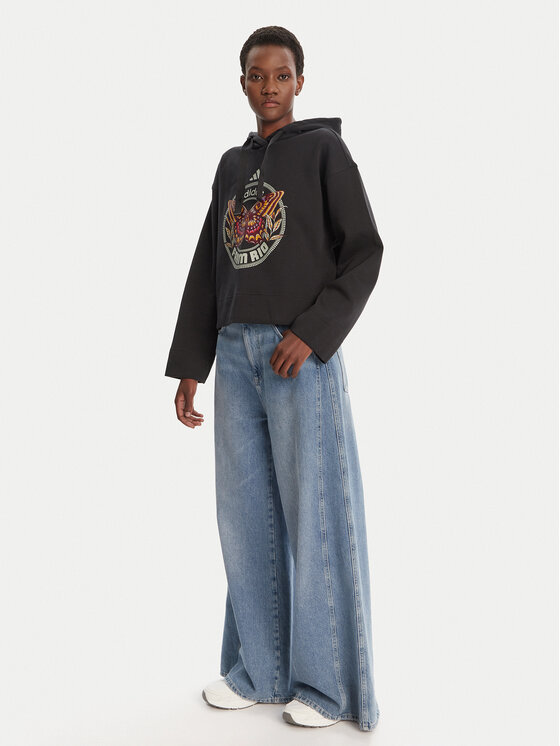 adidas adidas Bluza Farm JL8607 Czarny Loose Fit
