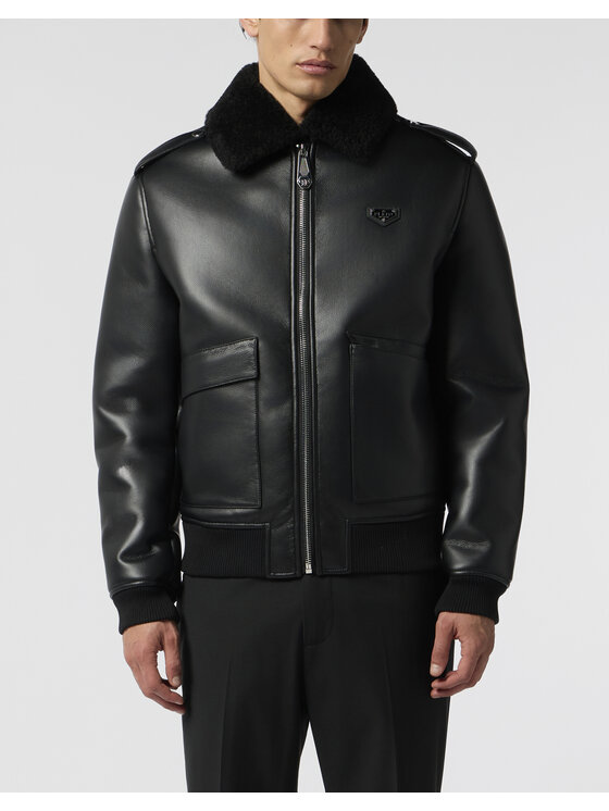 PHILIPP PLEIN PHILIPP PLEIN Giubbotto piumino 28618 Nero Regular Fit