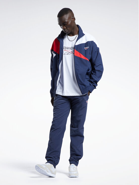 Reebok Reebok Majica dugih rukava Classics Vector Track Top H54456 Plava Regular Fit