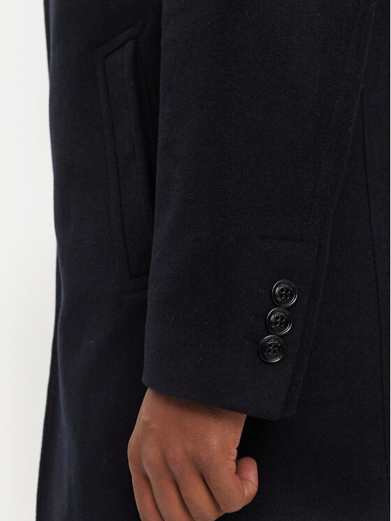Hechter Paris Hechter Paris Вълнено палто 45014 142270 Тъмносин Regular Fit