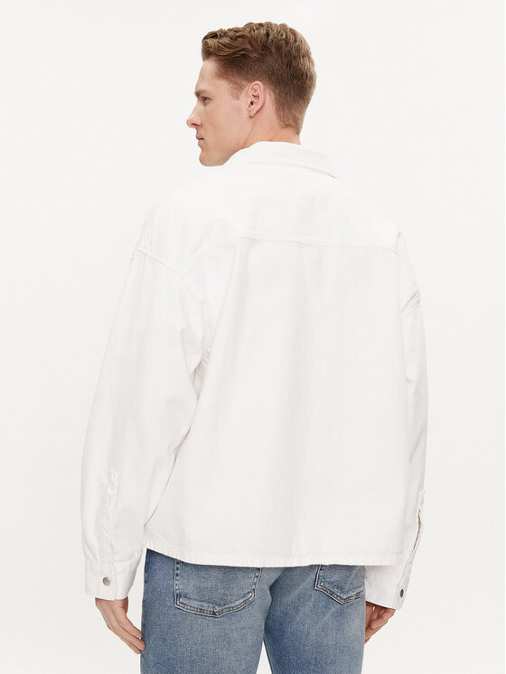 Calvin Klein Jeans Calvin Klein Jeans camicia di jeans J30J324869 Bianco Relaxed Fit