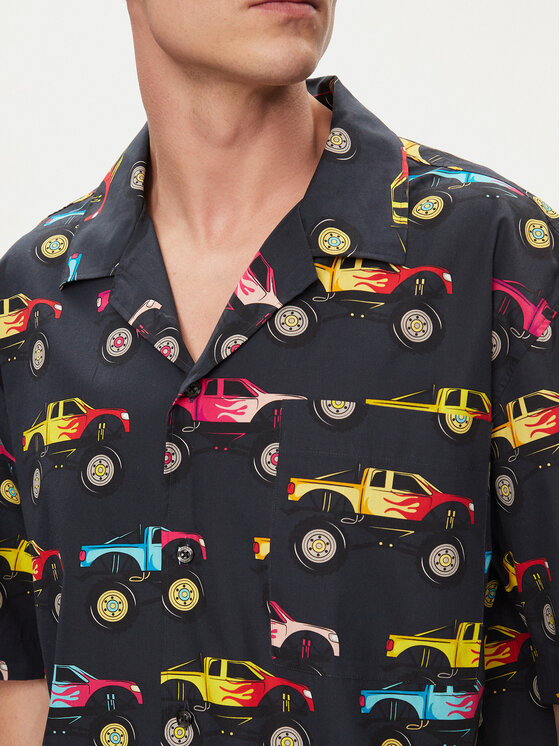 HUGO Hugo Ing Egeeno 50514182 Fekete Oversize