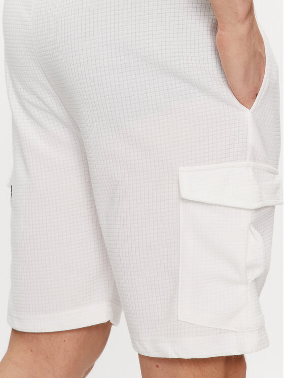 Brave Soul Brave Soul Sportske kratke hlače MSRT-516FALCO Bijela Slim Fit